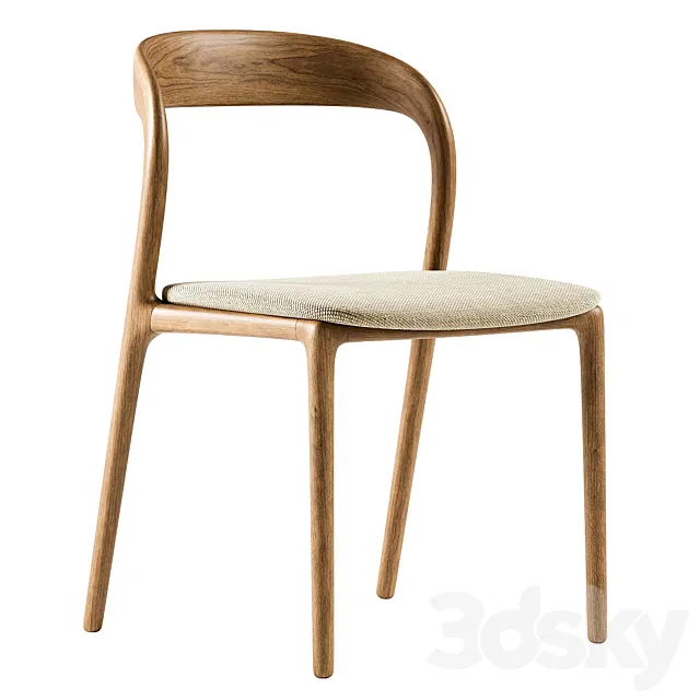 NEVA wood chair 3D Model