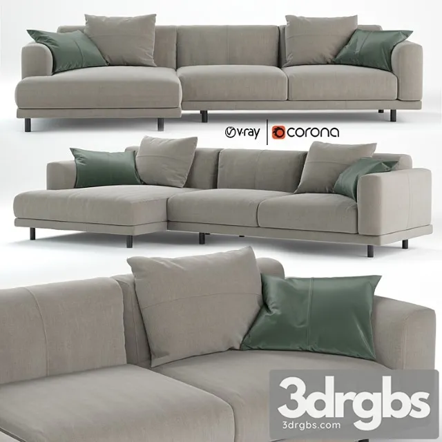 Nevyll sofa by ditre italia 335x150 cm 2 3D Model Free