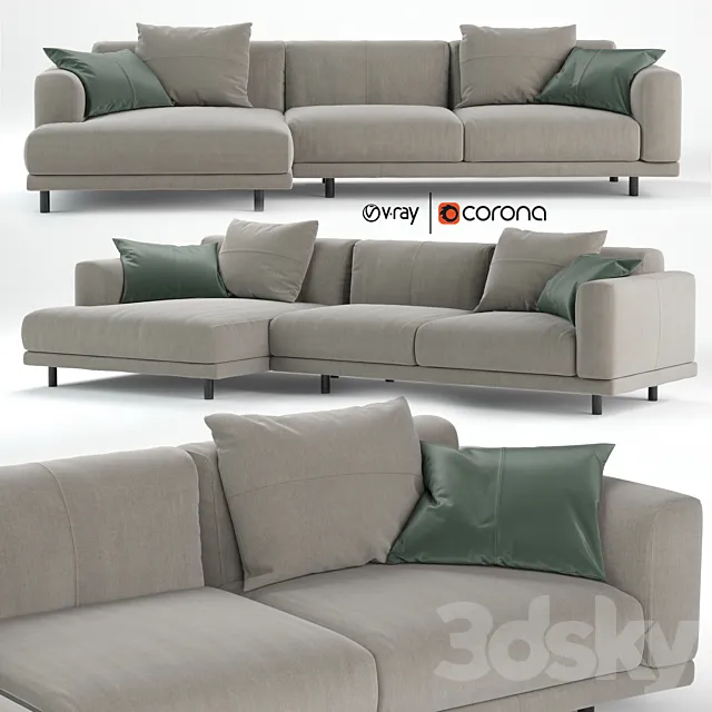 Nevyll sofa by Ditre italia 335x150 cm 3D Model
