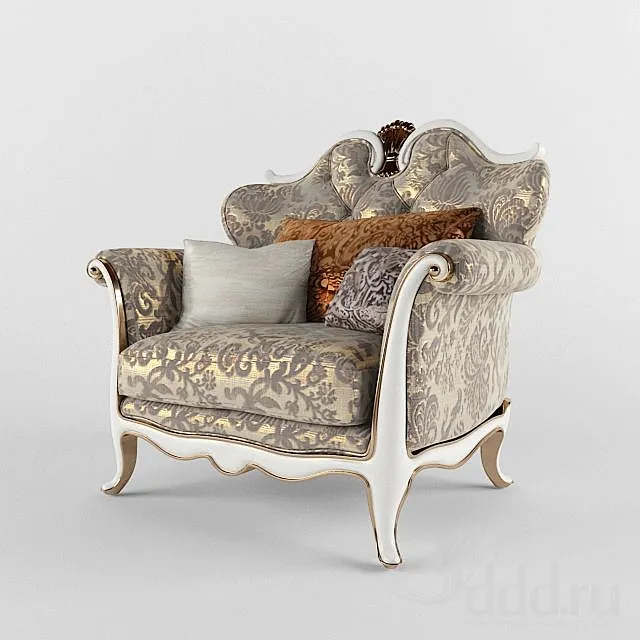 New Classic Armchair 3D Model