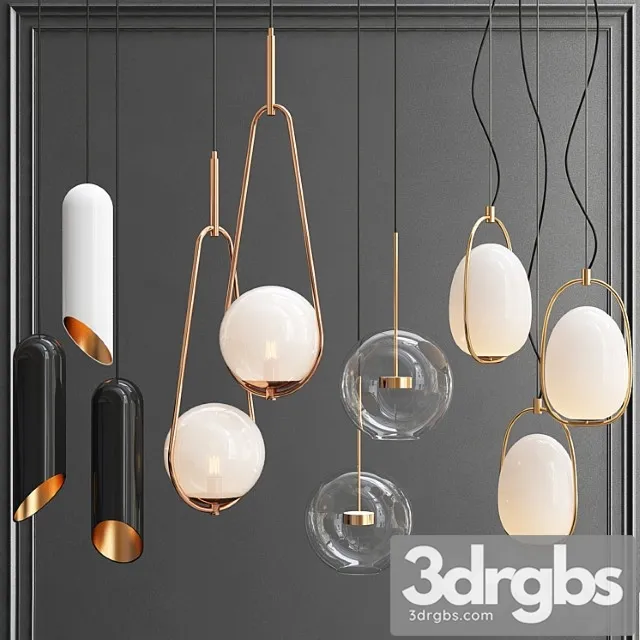 New collection of pendant lights 10 3D Model Free