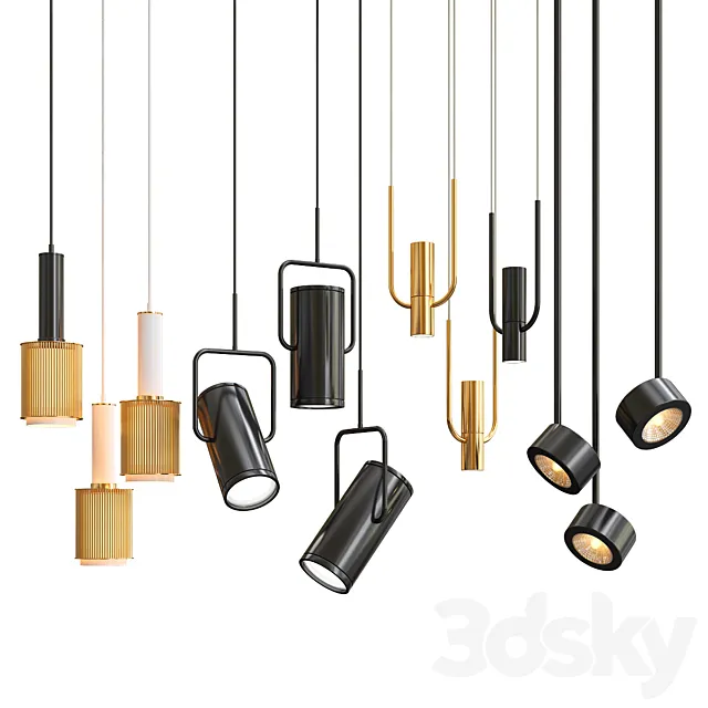 New Collection of Pendant Lights 7 3DModel
