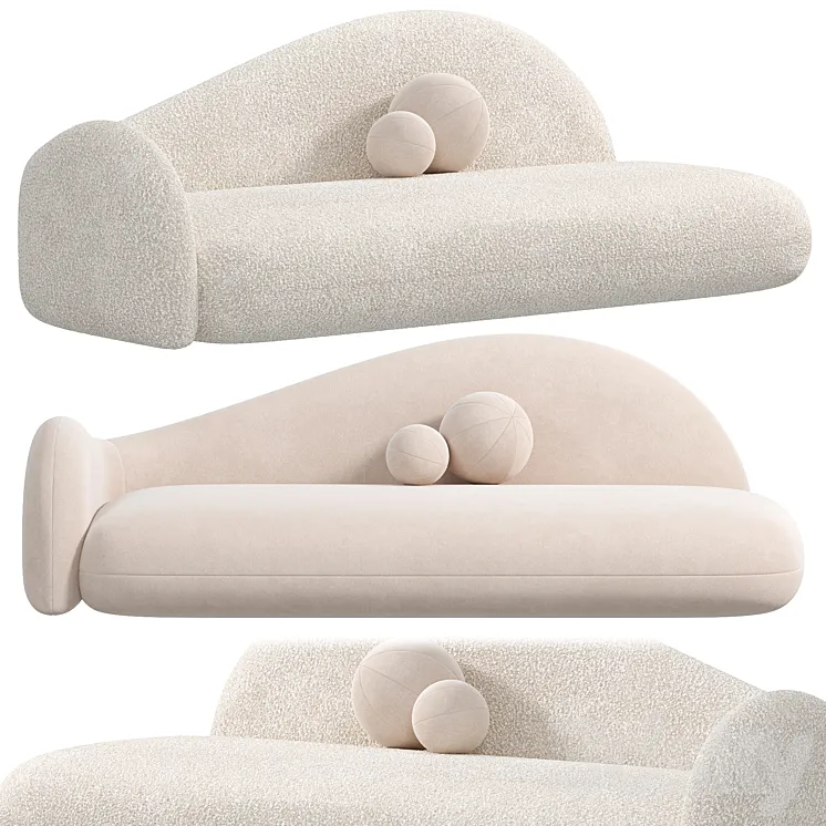 New curved sofa sofas 3D Model Free