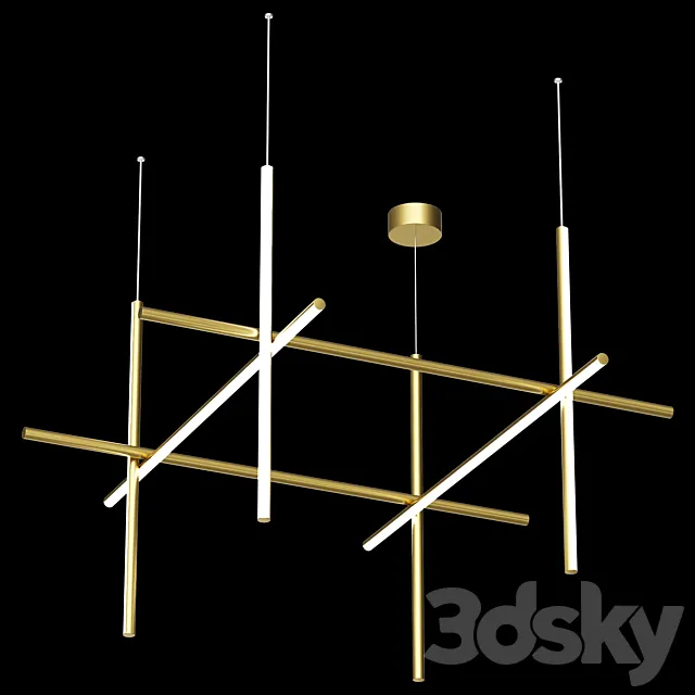 New Design Energy Efficient LED Indoor Modern Chandelier 3D Model