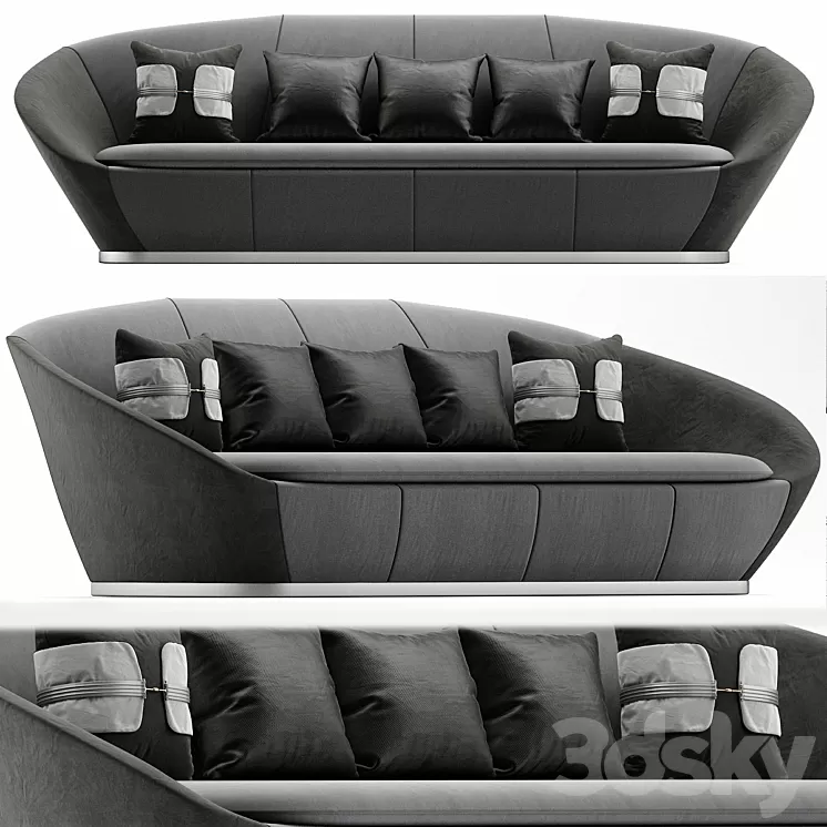 New life sofa - bois de roses 3D Model