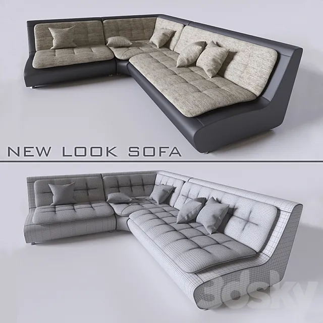 New look sofa - Pearl 3D Model