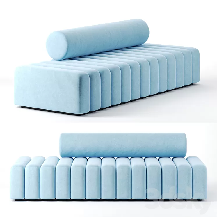 New moon couch by MurrMurr 3D Model