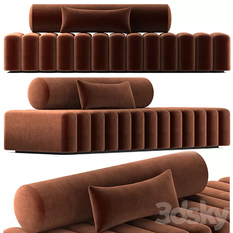 New Moon Couch Sofa 3D Model
