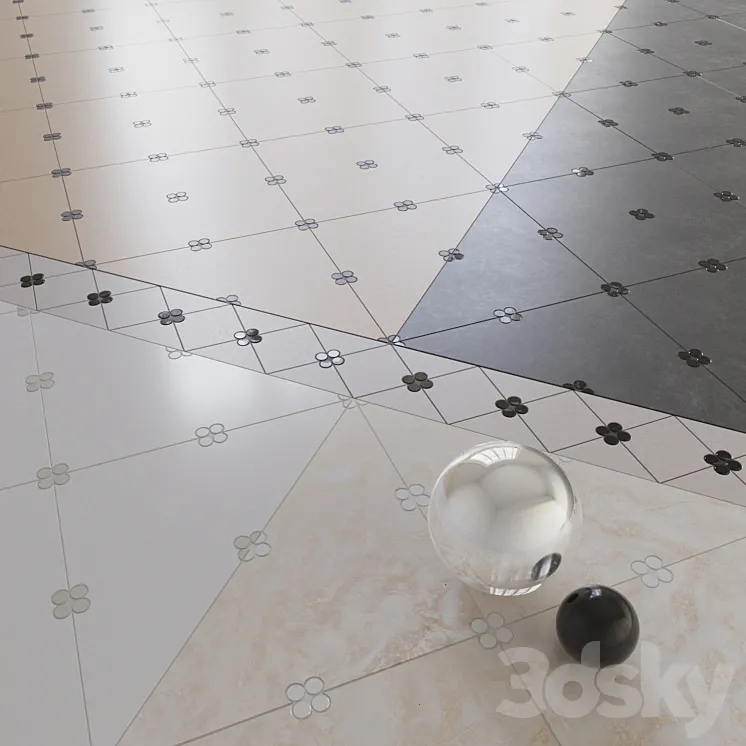 New Ravenna Swiss Dot Lace 3D Model Free