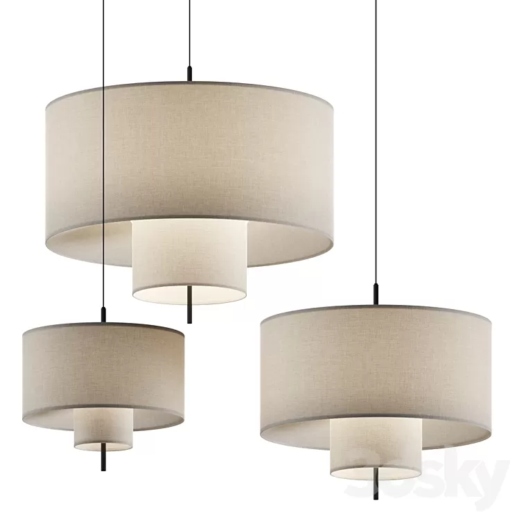 New Works Margin Pendant Lamps 3D Model