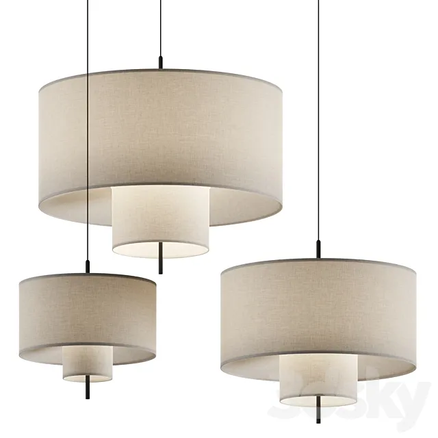 New Works Margin Pendant Lamps 3DModel