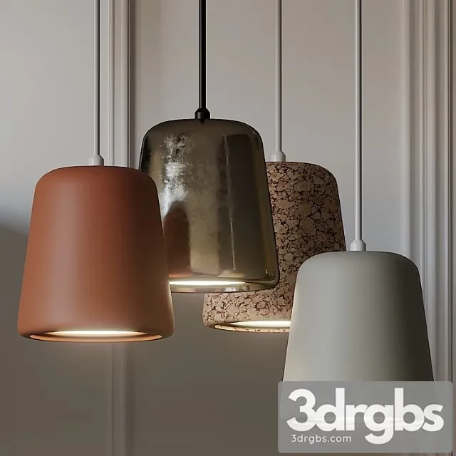 New works material pendant light 4 different materials 3D Model Download
