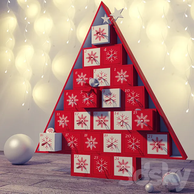 New year Mini chest of drawers 3DModel