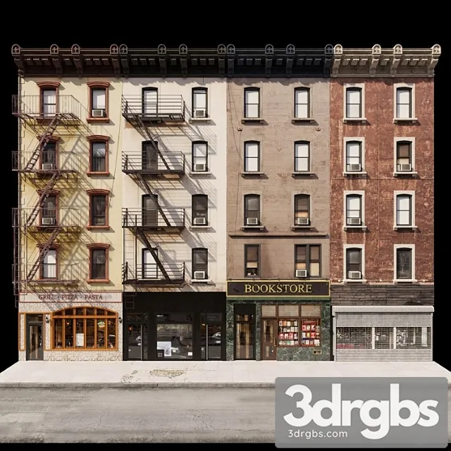 New York Facade 2 3D Model Free