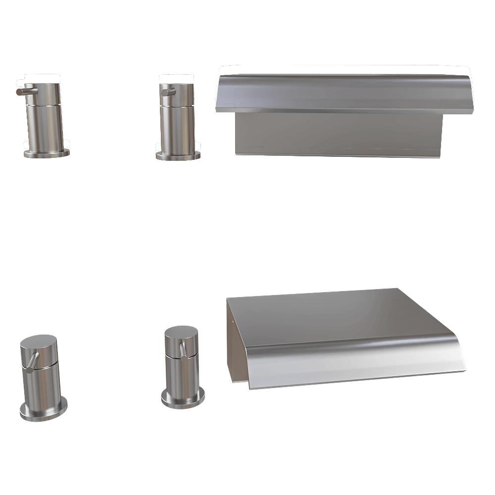 Newform - Deck-mounted set with waterfall spout Art.70032 3D Model