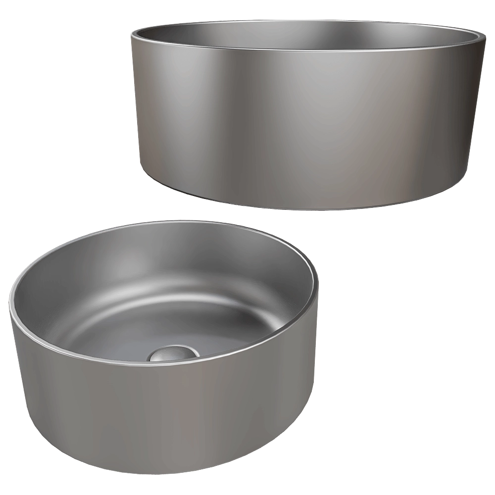 Newform - Stainless steel lay on washbasin Art.72301X 3D Model