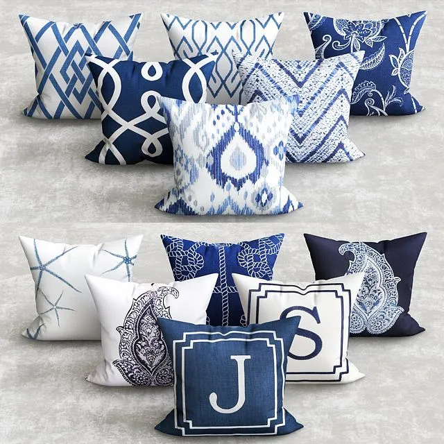 NEWPORT COLLECTION COMMODORE PILLOW_2 3D Model