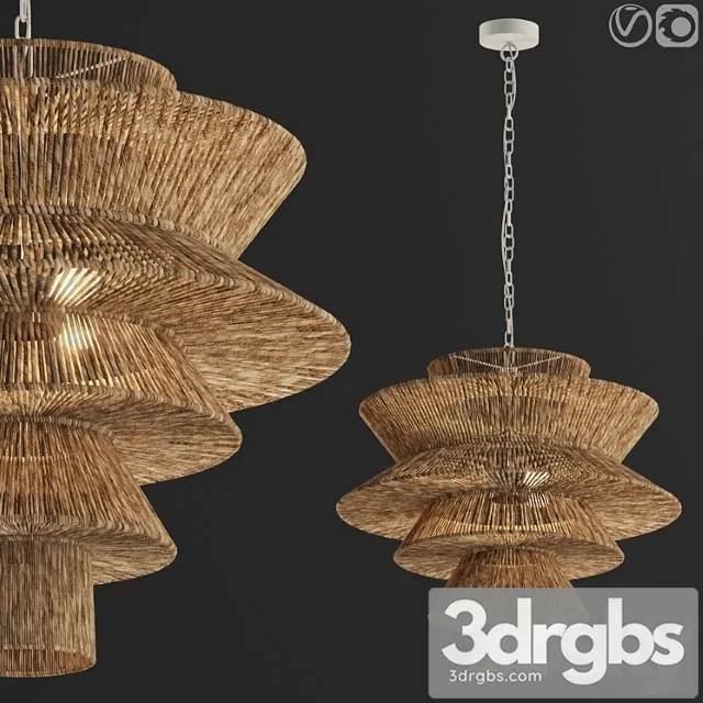 Newport Natural Chandelier 3D Model Free