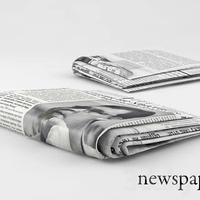 newspaper 3D Model