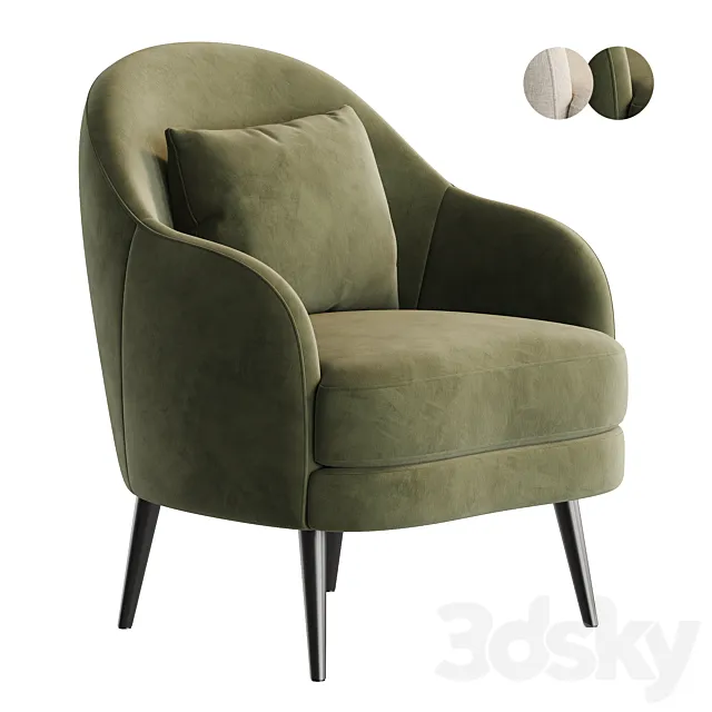 Newton Armchair by Dantone Home 3D Model