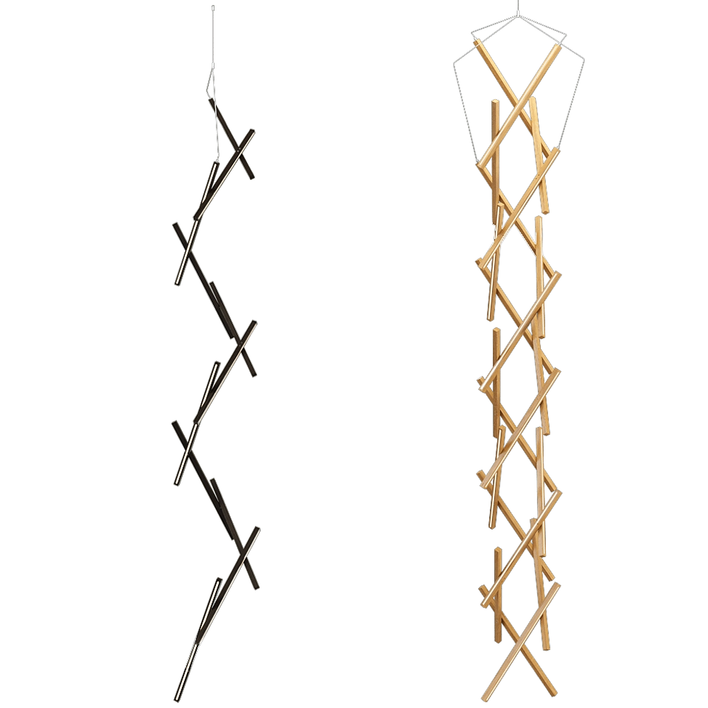 NEXT LEVEL DESIGN STUDIO - Chandelier DNA vertical 3D Model