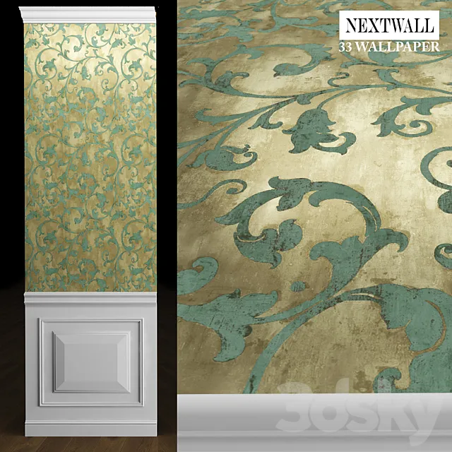 Nextwall Timeless Finishes Wallpaper 3D Model