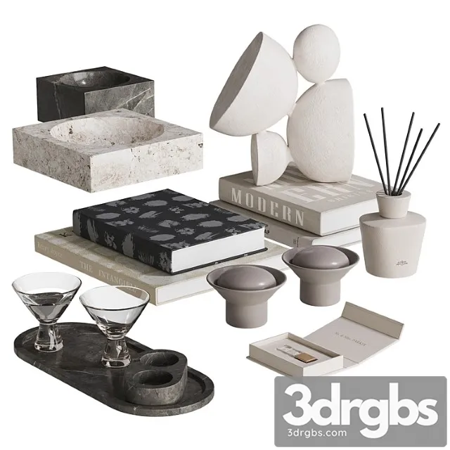 NG7 Decorative Set 3D Model Free