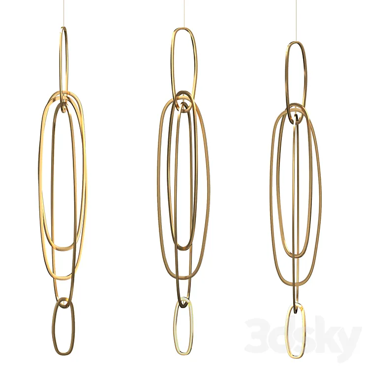 NIAMH BARRY Fouette II Suspended Light Sculpture 3D Model Free