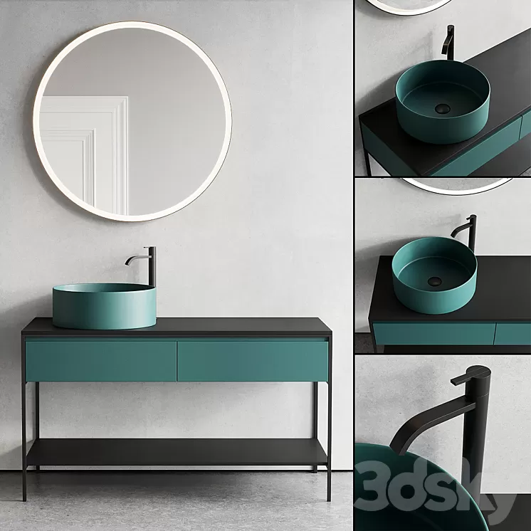 Nic Design Bridge Vanity unit Set 2 3D Model
