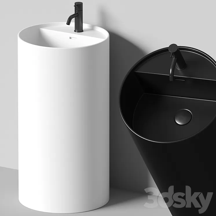 NIC Design - Ovvio freestanding with tap 3D Model