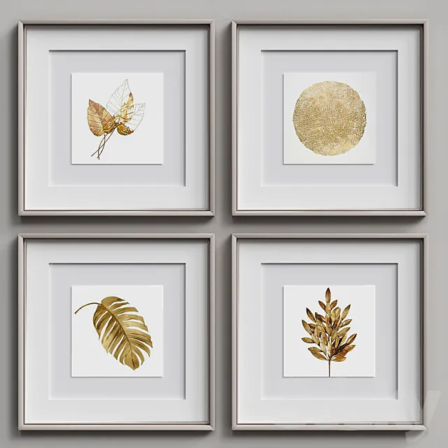 Nice Picture Frames Set 167 3DModel