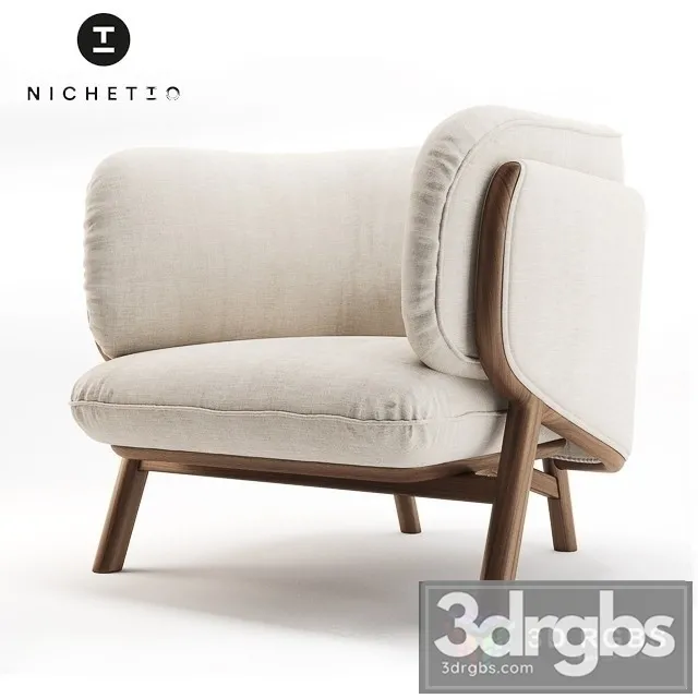 Nichetto 102s Stanley Armchair 3D Model Free