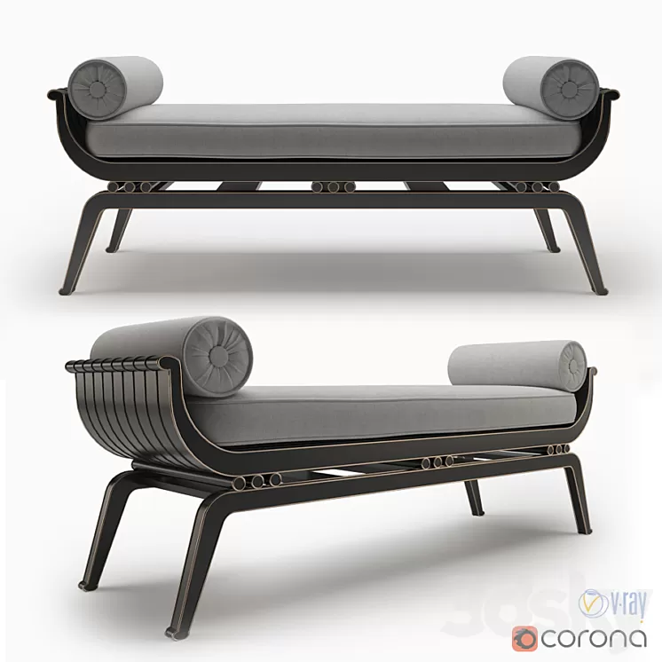 Nicholas Haslam Millau bench 3D Model
