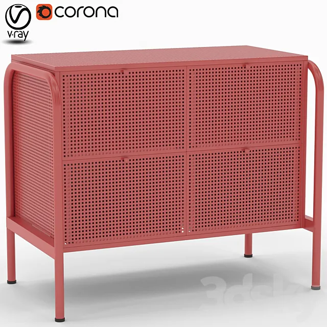 Nickebi. chest of drawers with 4 drawers | IKEA 3DModel