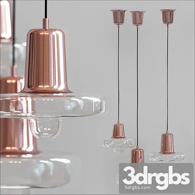 Nickel Plated Spin Light 3D Model Free