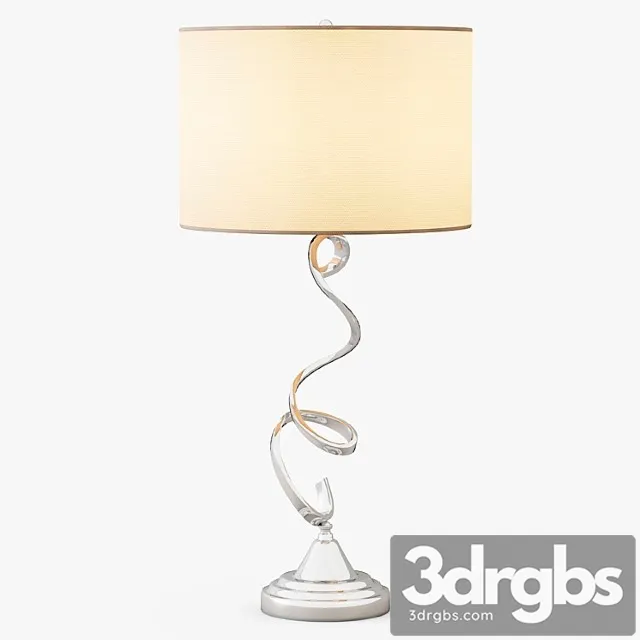 Nickel Swirl Table Lamp 3D Model Free