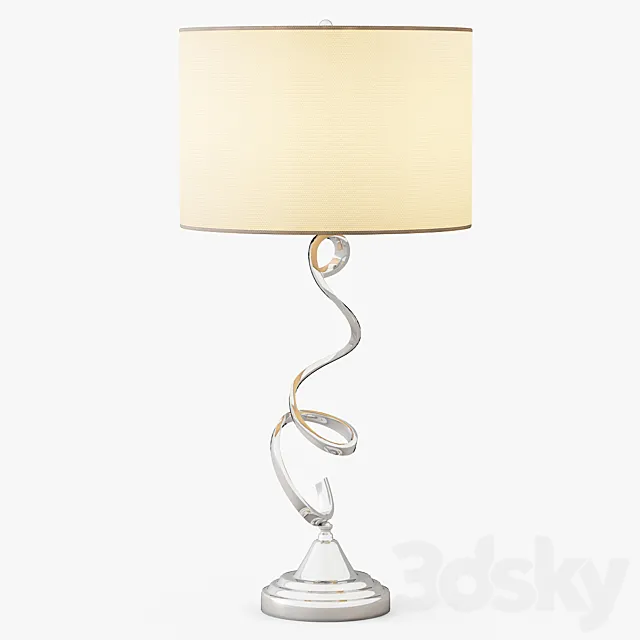 Nickel Swirl Table Lamp Free Download