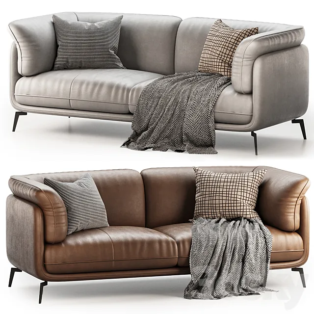 Nico Modern Leather Sofa Free Download
