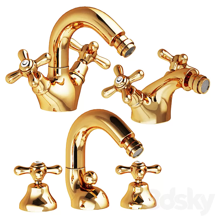 Nicolazzi Nuova Brenta faucets for bidets 3D Model Free