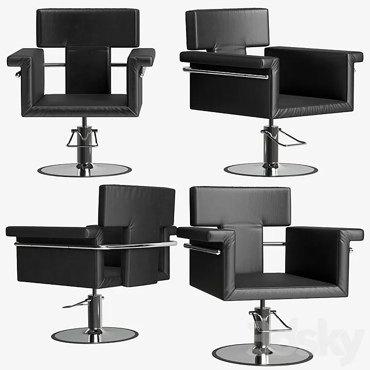 Nicole_chair (Nicole hairdresser's armchair) 3D Model