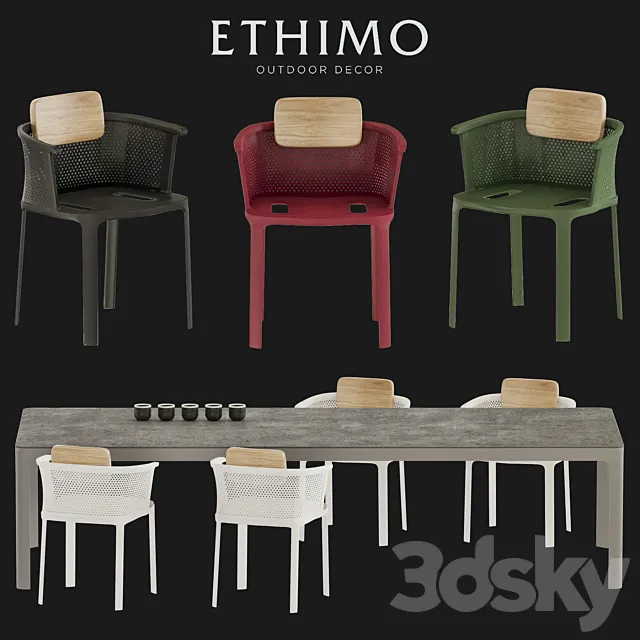 Nicolette chair _ Play table 3DModel