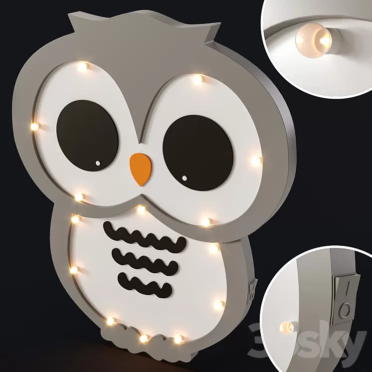 "Nightlight for the childrens ""Owl""" 3D Model