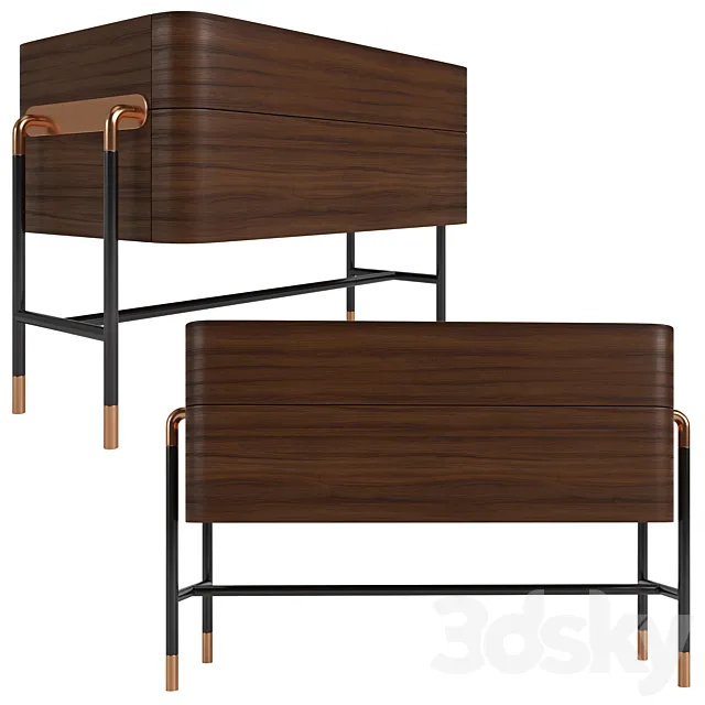 Nightstand Bennett by mezzo collection 3DModel