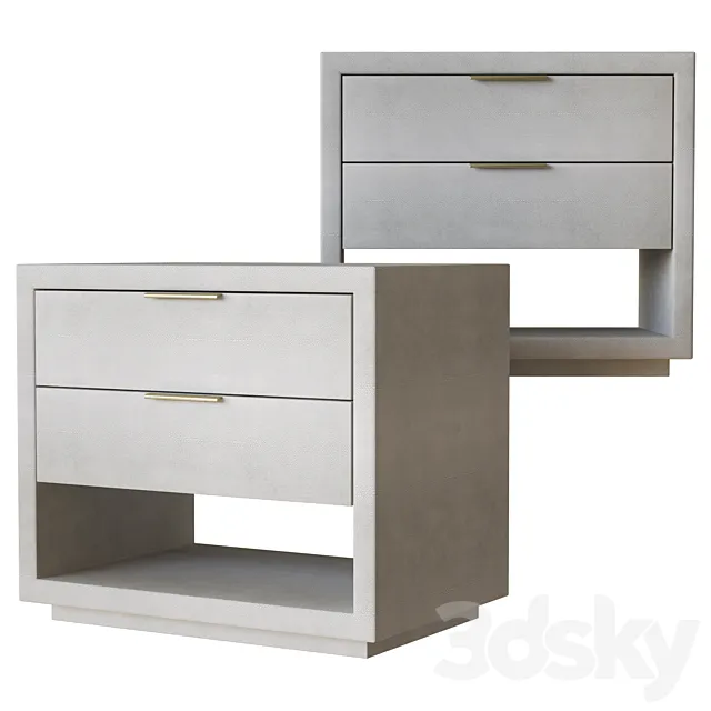 nightstand brass rhbaby & child 3D Model