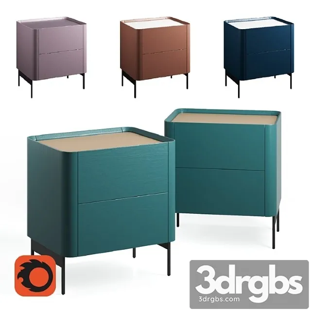 Nightstand Iris Modern 3D Model Free