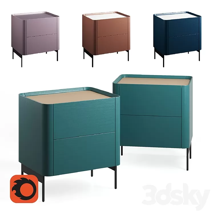 Nightstand Iris Modern 3D Model
