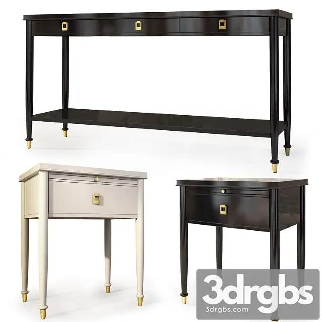 Nightstand lacourte. dresser nightstand by williams sonoma 2 3D Model Free