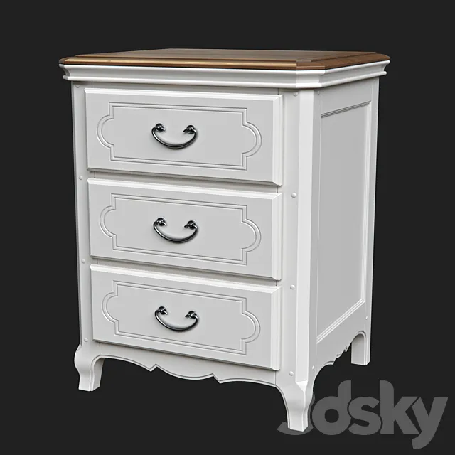 Nightstand Salon de Provence 3D Model