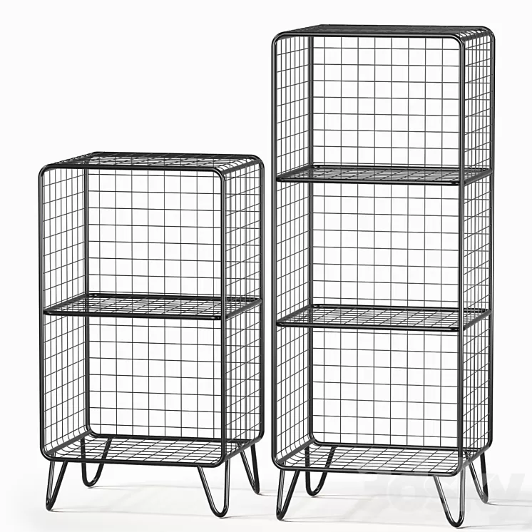 Nightstands shelf 3D Model