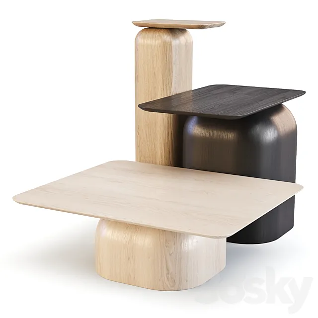 Nikari: April - Coffee and Side Table 3D Model